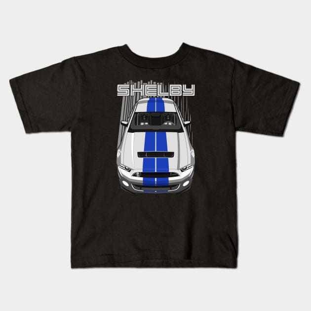 Shelby GT500 S197 - Blue lines Kids T-Shirt by V8social